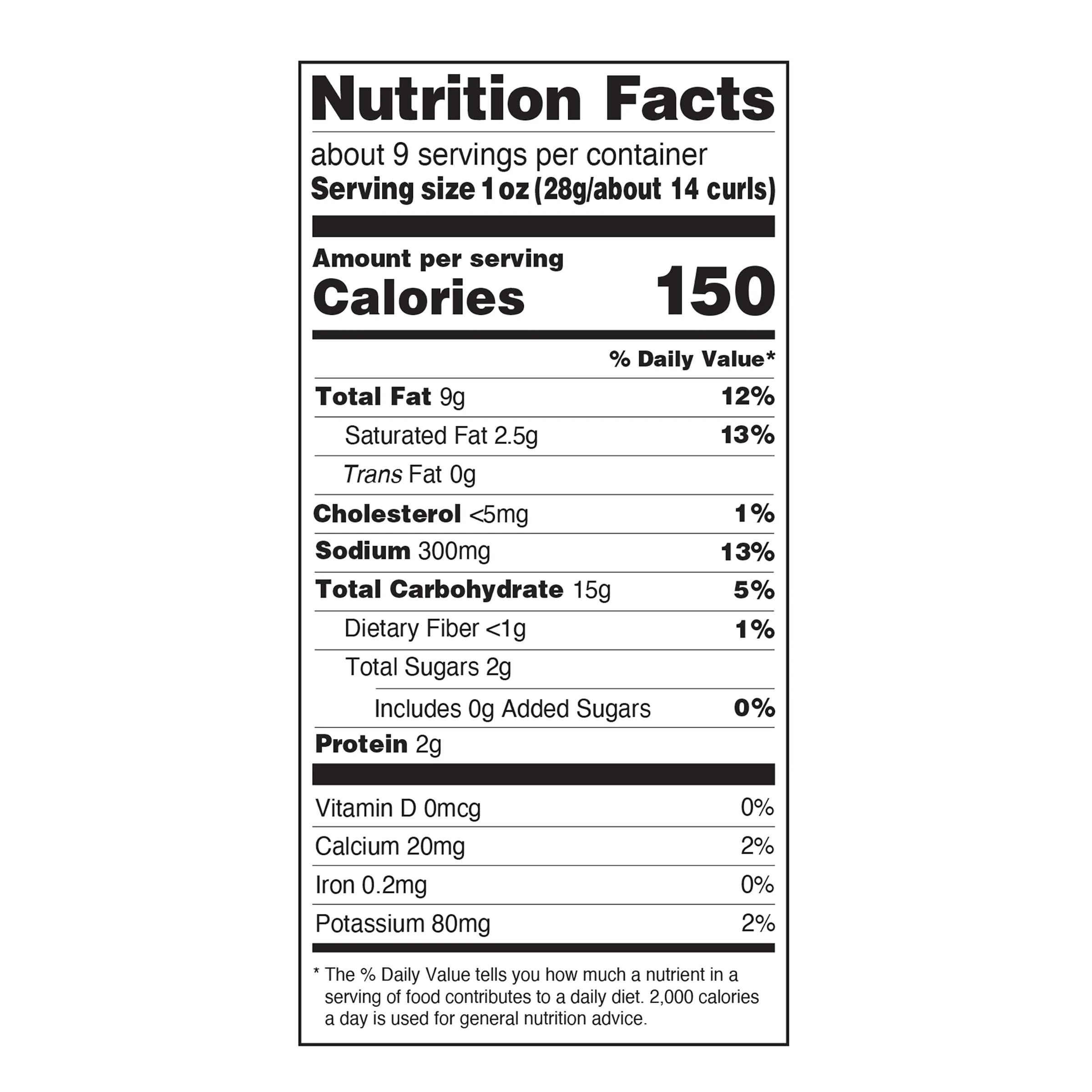 Utz Cheese Curls Cheddar 8.5 oz.