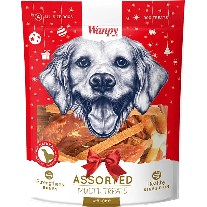 Wanpy Dog Assorted Multi Treats Pack 300g
