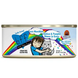 Weruva BFF OMG Chicken & Pumpkin Love Munchkin! Dinner in Gravy Wet Canned Cat Food