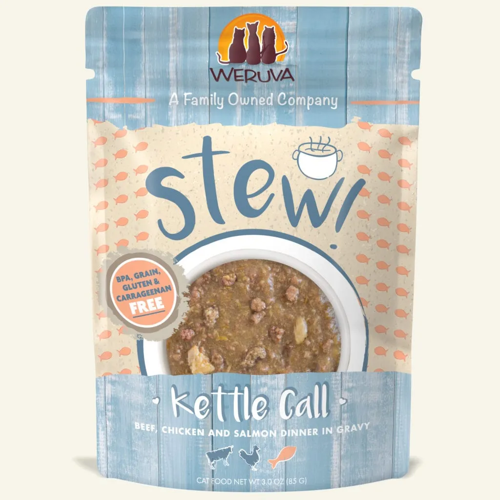 Weruva Stews Cat Food (Wet) - Beef, Chicken & Salmon Kettle Call
