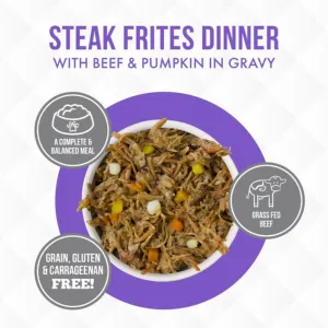 Weruva Truluxe Steak Frites with Beef and Pumpkin in Gravy Canned Cat Food